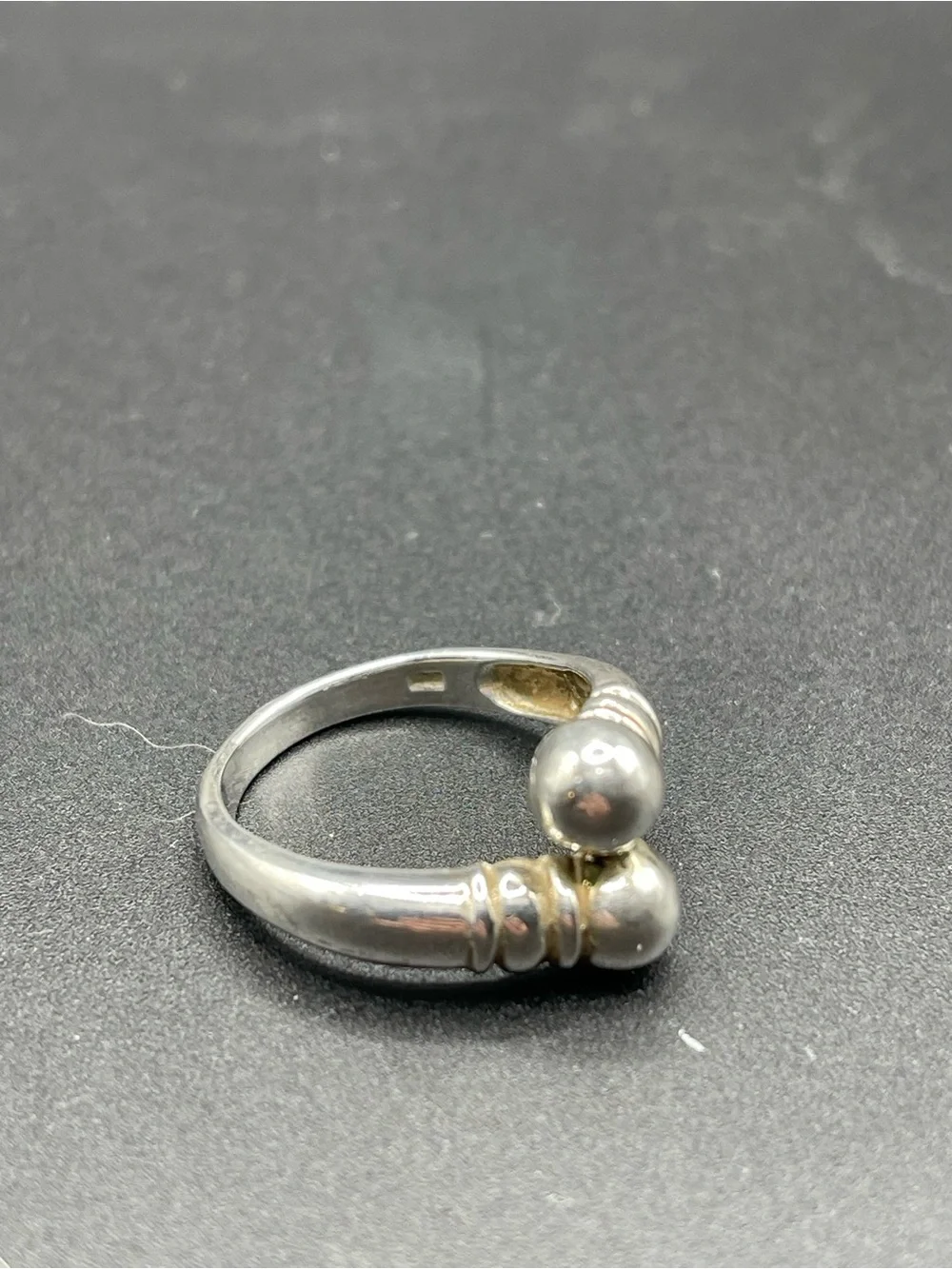 Hand Forged Sterling Silver Ring - Size 7.5 - 925 Stamped - Vintage Artisan - Picture 1 of 6
